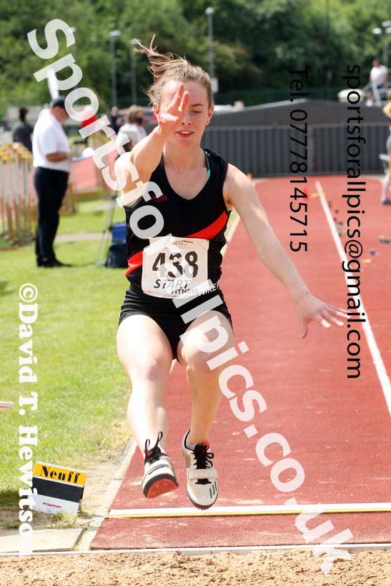 Womens under-20s long jump, 2021 Northern Senior and Under-20s Champs., Leigh. Photo: David T. Hewitson/Sports for All Pics